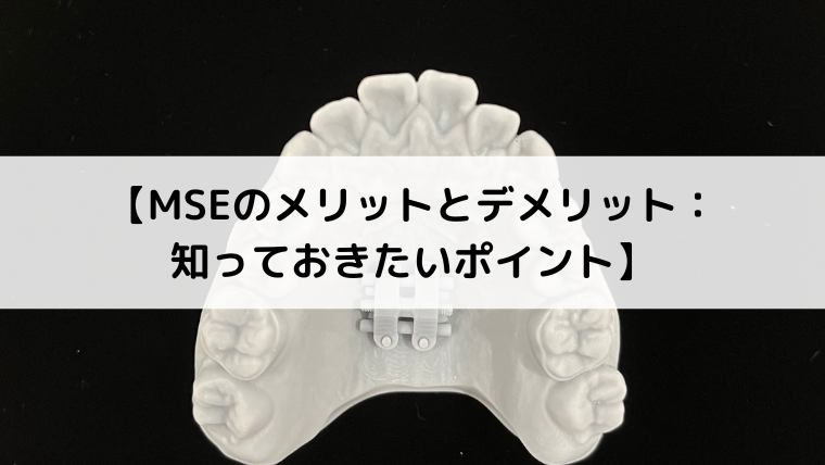 MSEのメリットとデメリット：知っておきたいポイント