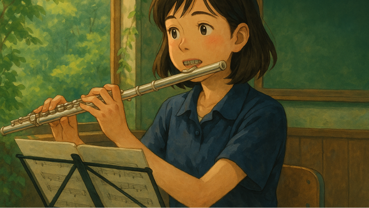 矯正治療中でフルートなどの楽器を楽しく演奏したいですよね。
