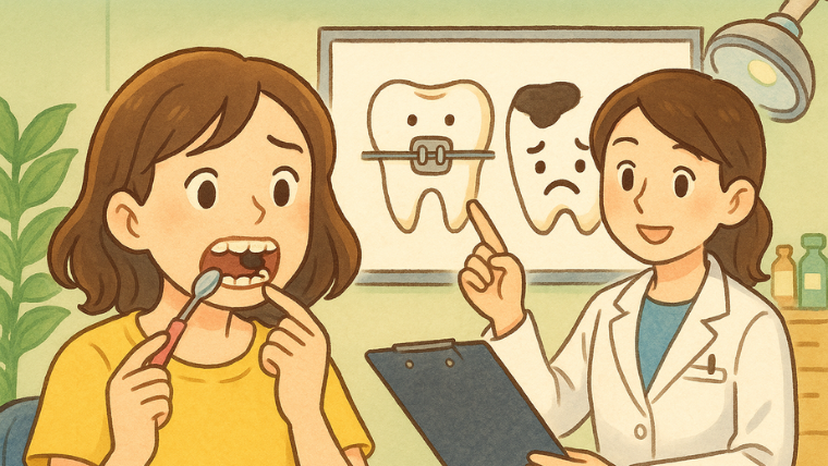 矯正治療中には虫歯のリスクが上がってしまいます。
