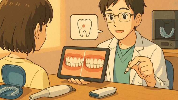 マウスピースの再作成が必要になった際にはその理由をお伝えします。